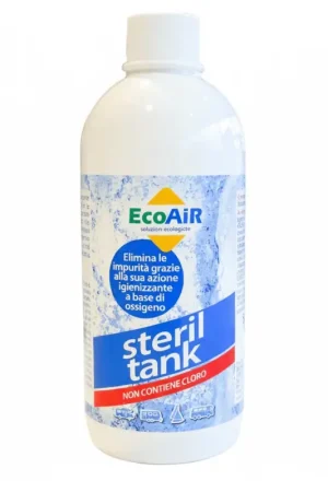 Vendita Finale Detergente igienizzante a base di ossigeno per serbatoi acqua Steril Tank 500 ml.