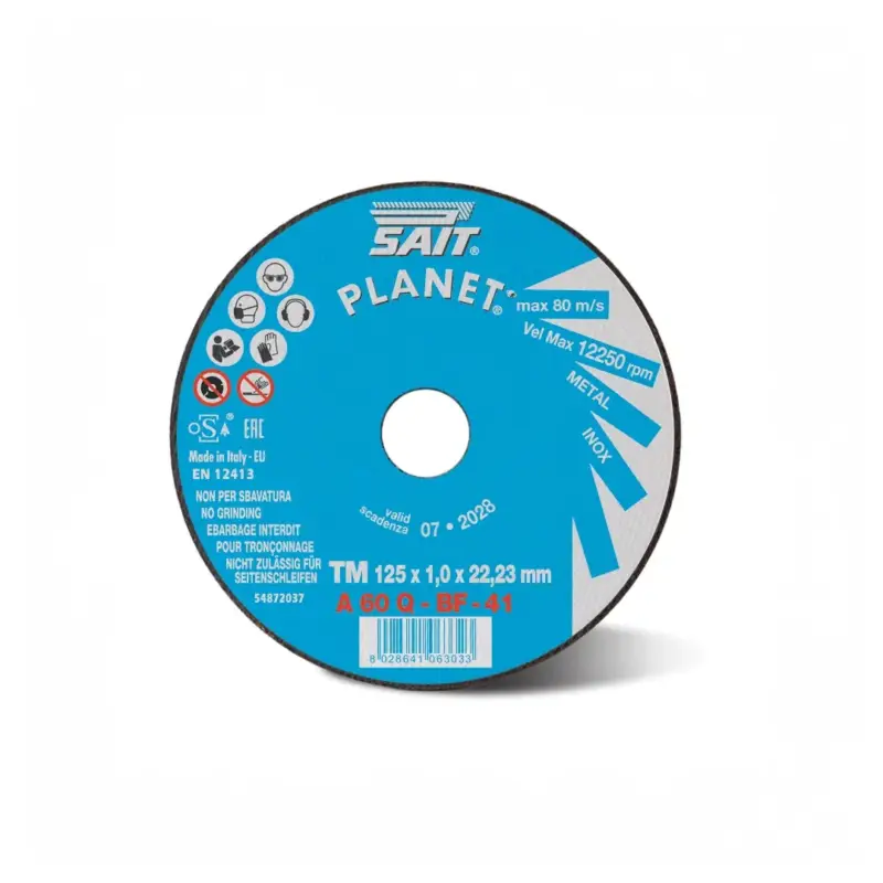 Promozione Disco da Taglio Sait PLANET-TM 125x1.0 mm – Per Inox e Metalli