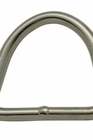 Anello a D acciaio inox Ø 6 mm. 50x47 mm. Soddisfatti O Rimborsati