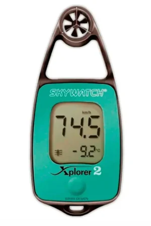 Spedito Oggi Anemometro Skywatch Xplorer 2 – Anemometro Termometro Tascabile con Wind Chill