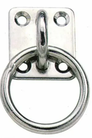 Anello su piastra 4 fori 40x50 mm. Ø 8 mm. Compra Oggi Stesso