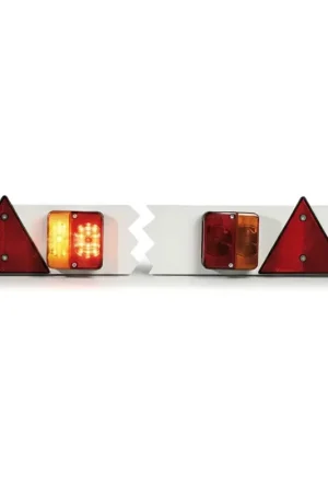 Barra Posteriore in Plastica con Luci 120 cm 12V per Carrelli Portabarche Di Tendenza