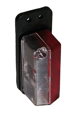 Ordina Subito Fanale d'Ingombro Base Gomma Bianco/Rosso Universale per Carrelli Portabarche