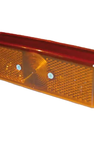 Fanale d'Ingombro Laterale Catadiottro Arancio Universale per Carrelli Portabarche Pagamento Sicuro