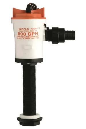 Ossigenatore SeaFlo 800 GPH (50 L/min) – Pescante Dritto 12V Occasione Imperdibile
