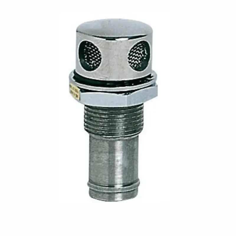 Promozione Esclusiva Sfiato Carburante Inox 25 mm Dritto – Sfiato con Retina Antifiamma ISO 21487