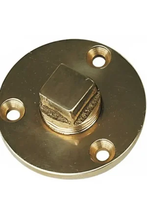 Ultime Pezzi Tappo di scarico in ottone Ø 50 mm. 1/2" filetto