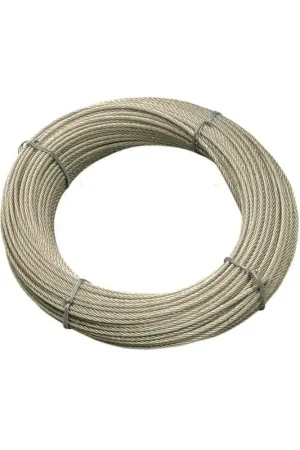Cavo acciaio inox Ø 6 mm. 49 fili AISI 316 Quantità Limitata