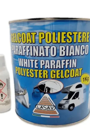 Prezzo Basso Gelcoat bicomponente bianco 5 kg. parafinato