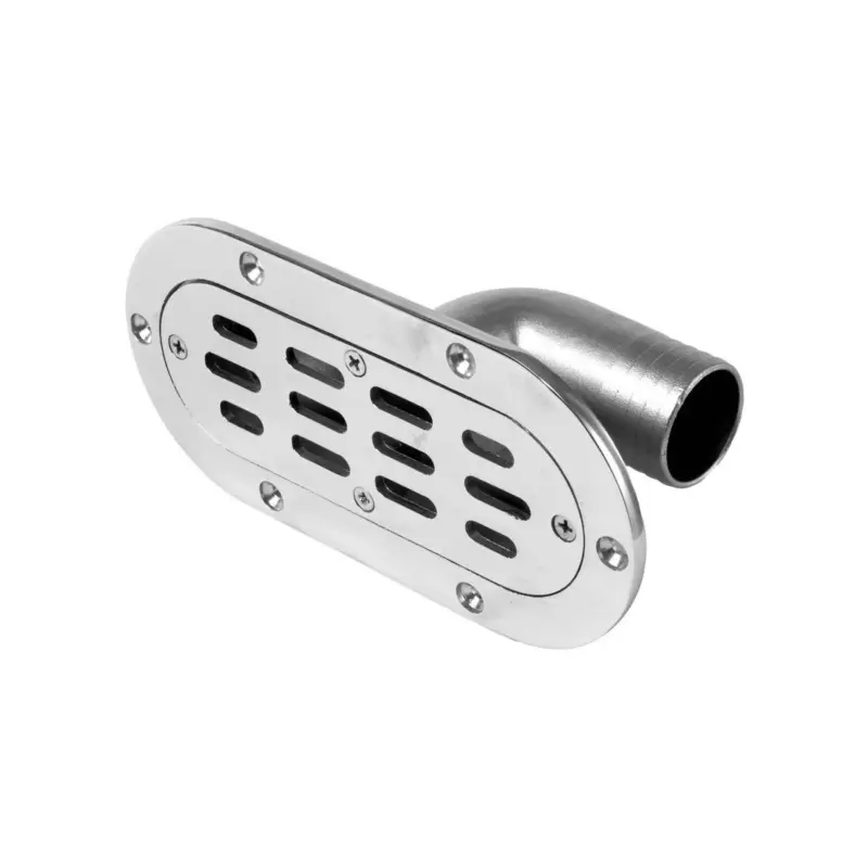 Popolare Scarico da pozzetto ovale 92x190mm Portagomma 38mm OS1711805
