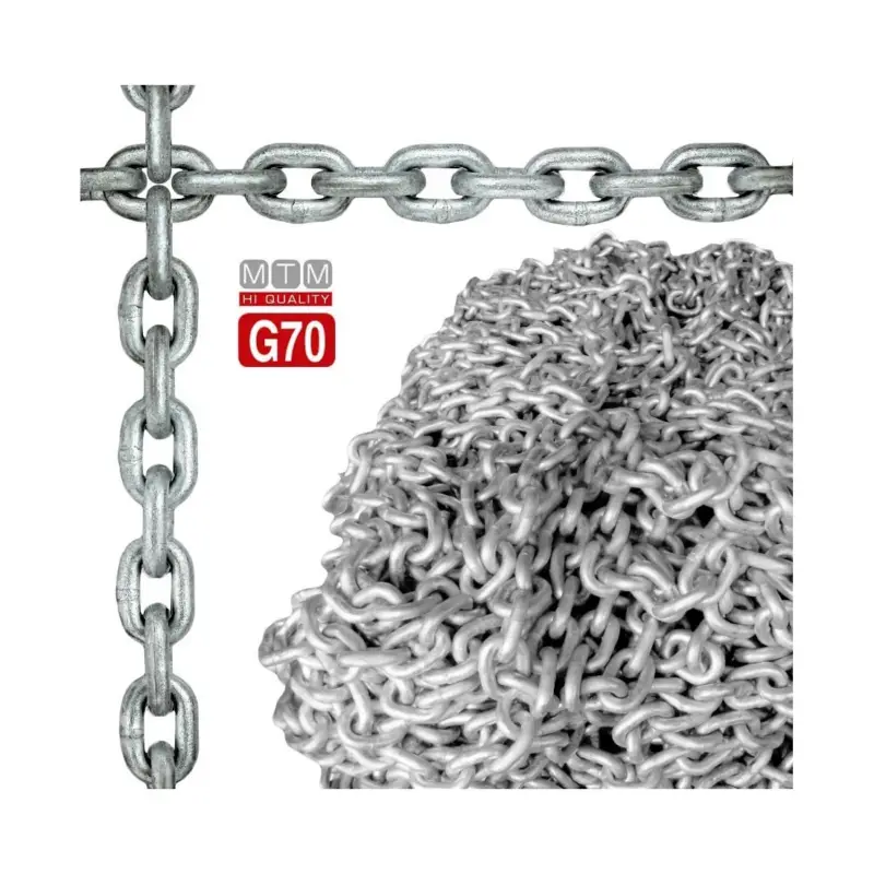 Offerta Catena Calibrata Zincata Alta Resistenza G70 Ø12mm 75mt 36x16mm 247kg MT011071275