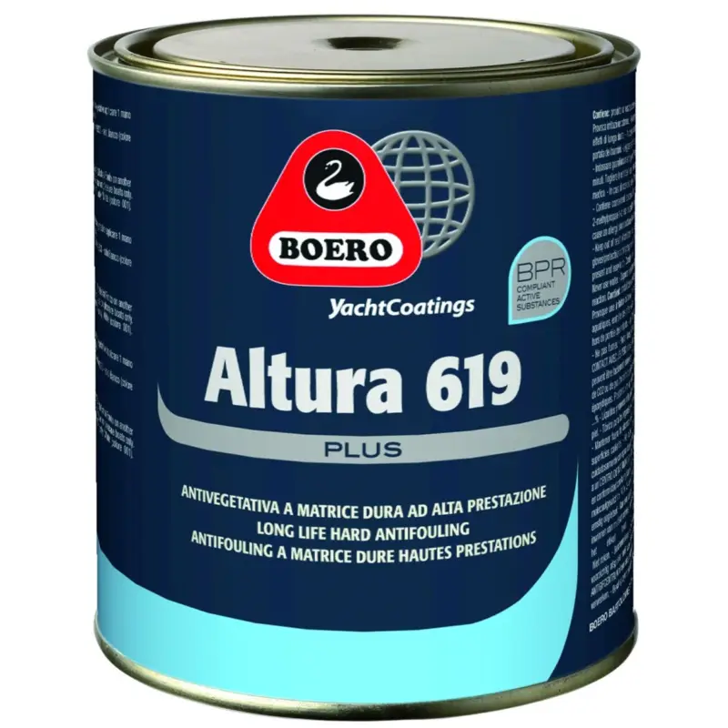 Boero Altura 619 Antivegetativa a Matrice Dura ad Alta Prestazione 750ml 201 Nero 45100015 Offerta Limitata