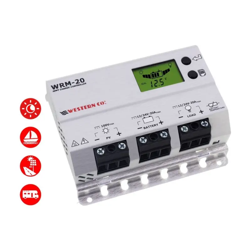 Super Prezzo Western WRM20+ Regolatore di Carica MPPT 12/24V 20A con Porta RS485 N52830550104