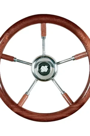 Volante V66 acciaio e mogano mm.350 Scelto Dai Clienti