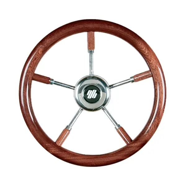 Volante V66 acciaio e mogano mm.350 Scelto Dai Clienti