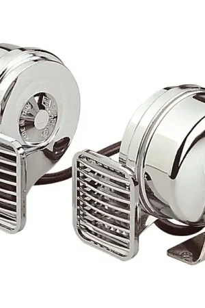 Coppia trombe bitonali cromate 24V Sconto