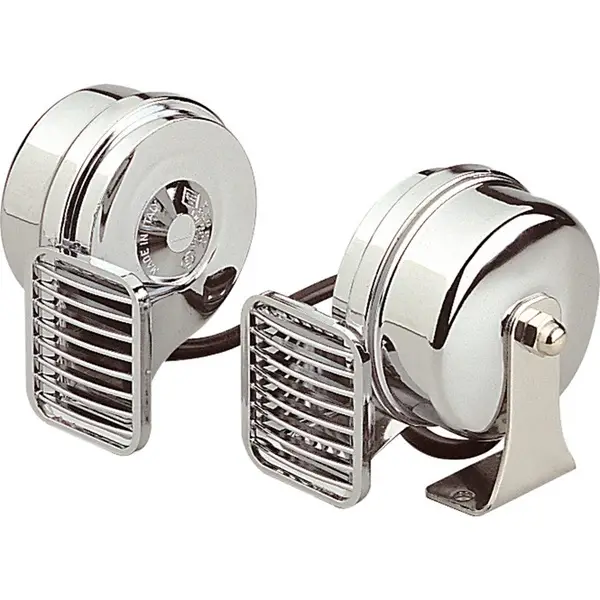 Coppia trombe bitonali cromate 24V Sconto