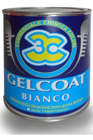 Professionale Gelcoat Bianco Paraffinato + Catalizzatore 5 Kg.