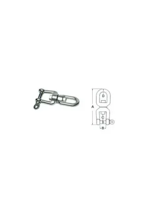 Offerta Girella inox occhio + grillo mm 8