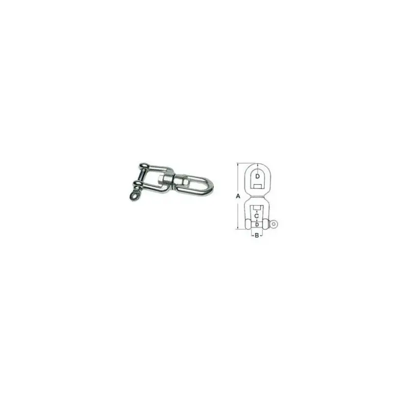 Offerta Girella inox occhio + grillo mm 8
