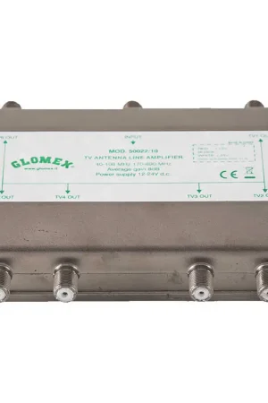 Consegna Rapida Glomex Amplificatore TV 6 Uscite