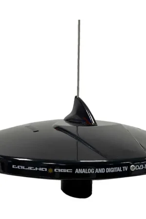 Ultime Pezzi Glomex Antenna Talitha AGC TV DAB 25 cm. - Nero