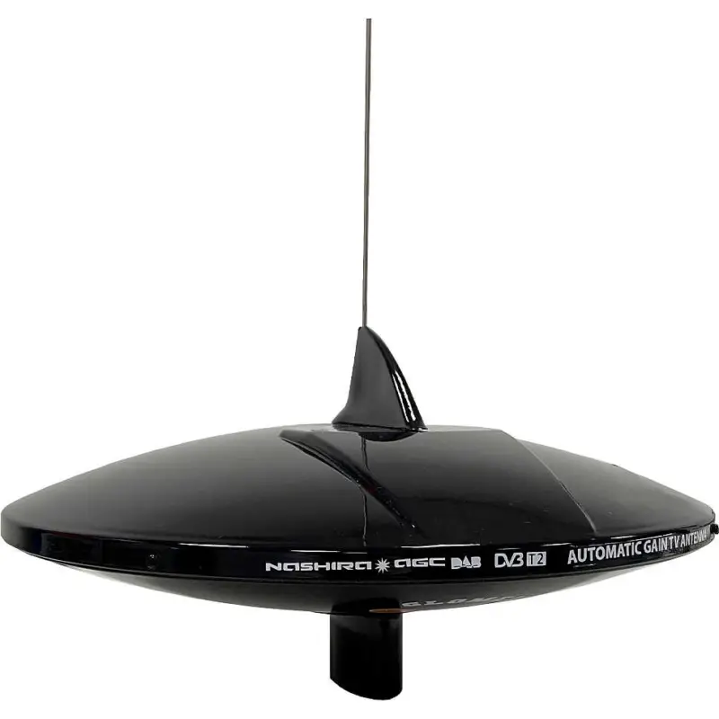 Nuova Collezione Glomex Nashira AGC DAB Antenna TV terrestre 37 cm. - Nero