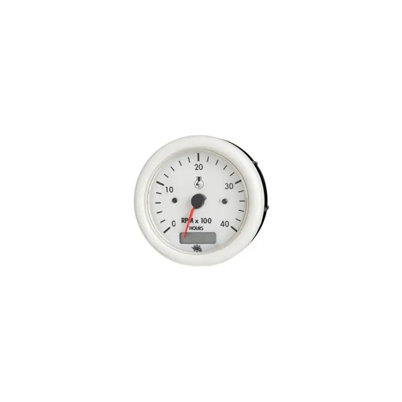 Prezzo Basso Guardian Contagiri + Contaore bianco 12 V.