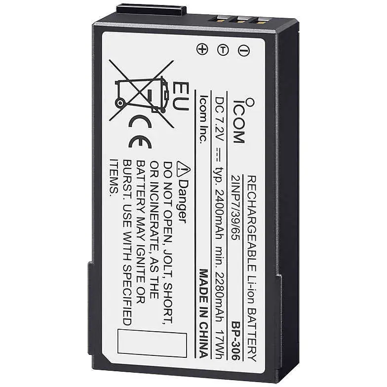 Icom Batteria Li-Ion per VHF IC-M94DE Pagamento Sicuro