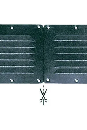 Novità Presa aria divisibile Nero - 255 x 115 mm