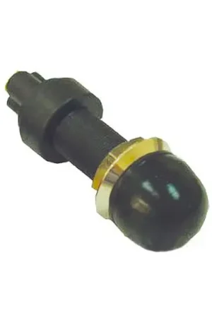 Ultima Occasione Pulsante ottone cromato con cappuccio nero