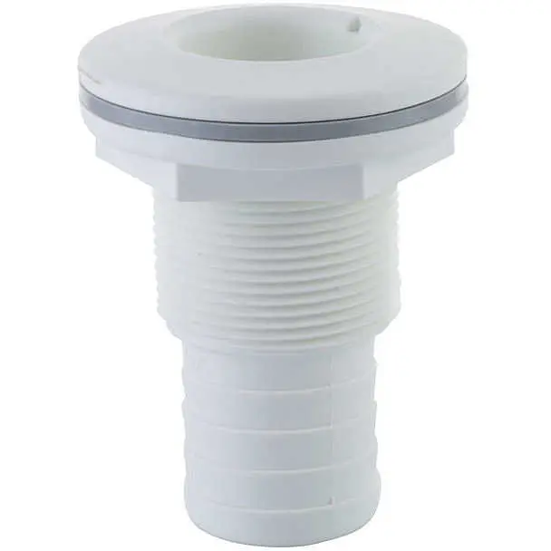 Nuovo Arrivo Scarico con portagomma Trudesign in nylon Bianco 1" x 25 mm