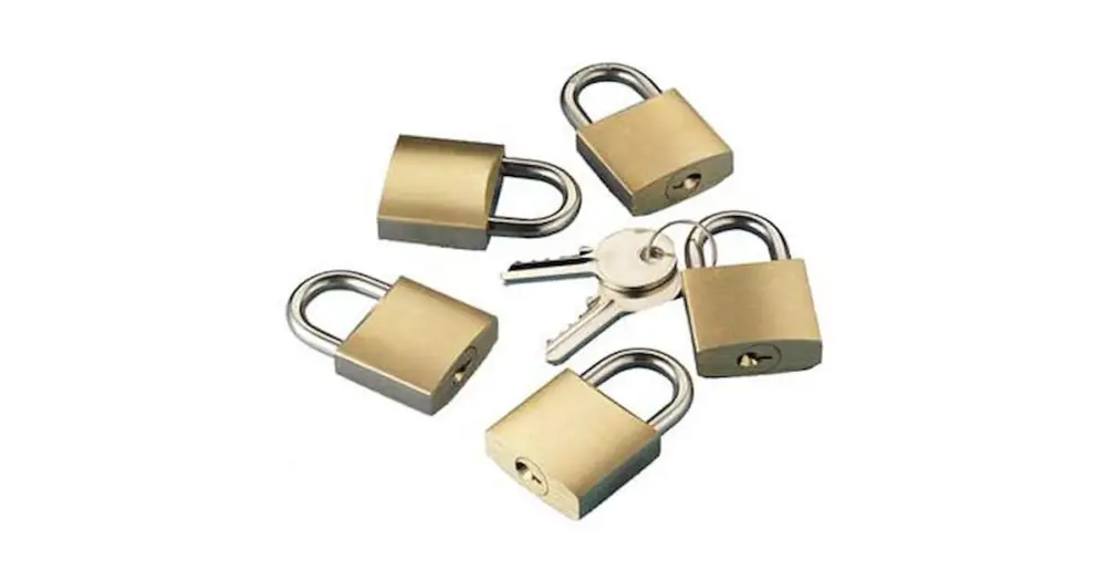 Promozione Kit 5 lucchetti con unica chiave