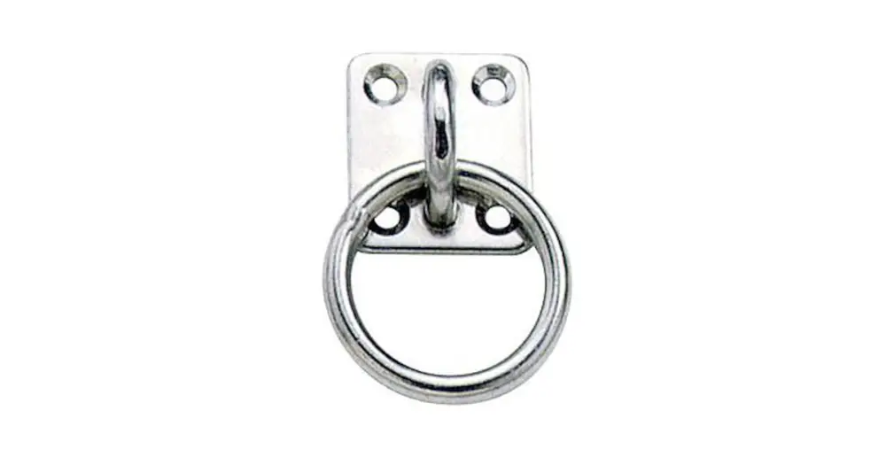 Piastrina rettangolare con anello - Ø 5 mm - Soddisfatti O Rimborsati