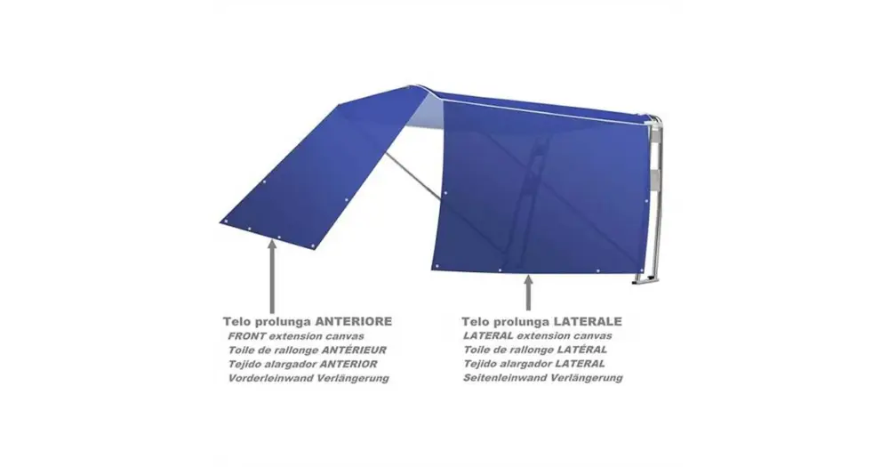 Compra Adesso Telo prolunga anteriore tendalino Roll Bar