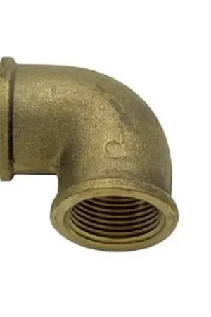 Gomito femmina / femmina in ottone a 90° Popolare