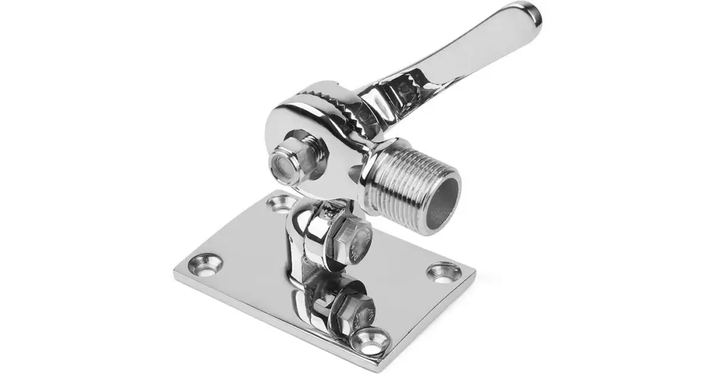 Basetta a doppio snodo in acciaio inox per antenne Offerta Del Giorno