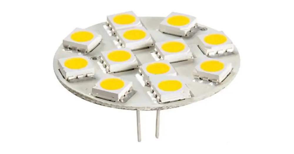 Lampadina a 10 led - ricambio G4 - contatti a 90° - Prezzo Conveniente