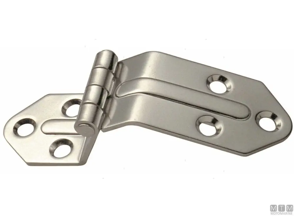 CERNIERA NERVATA A SBALZO ALTA 40X131MM H35MM IN ACCIAIO INOX 316 Compra Oggi Stesso