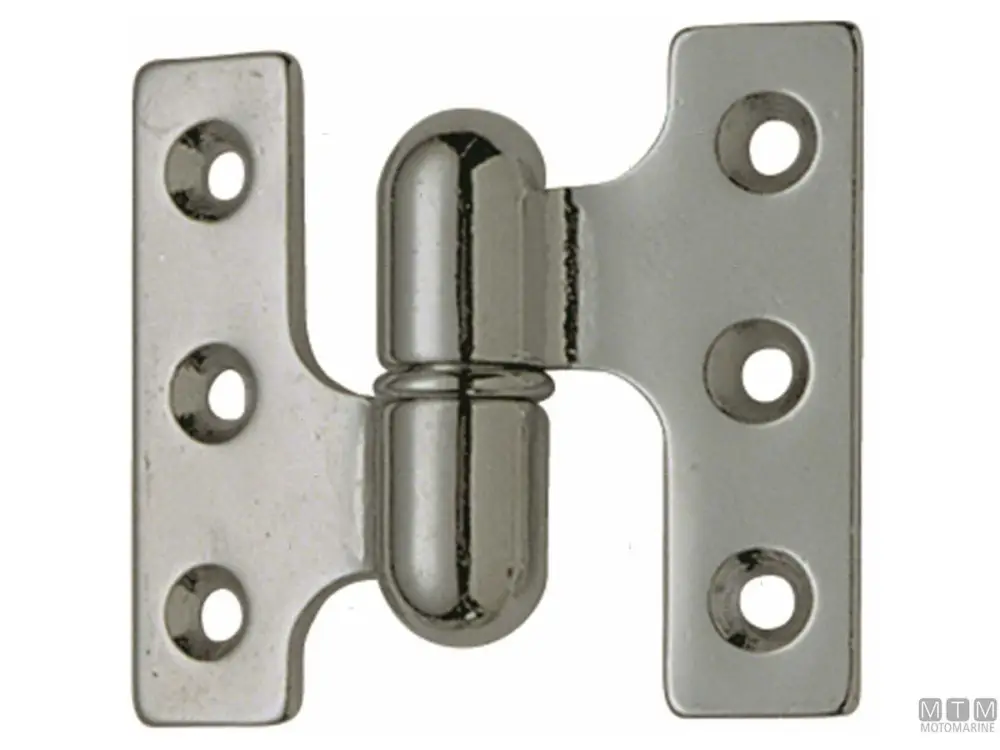 CERNIERA SFILABILE SINISTRA 60X50MM IN OTTONE CROMATO Consegna Rapida