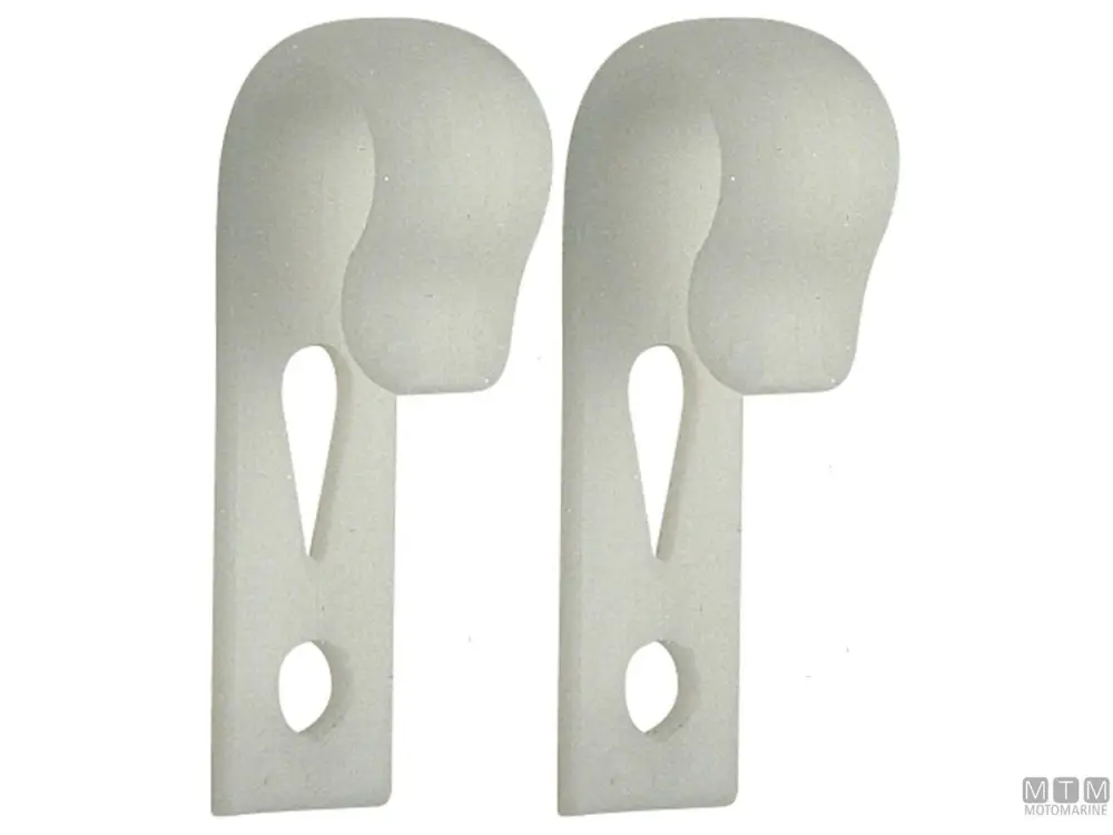 COPPIA GANCI PORTA-PARABORDI FLAT-FENDER IN PLASTICA Ultima Occasione