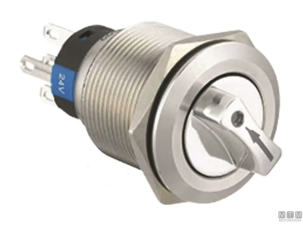 INTERRUTTORE A ROTAZIONE ON-OFF D19MM 5A 5 TERMINALI Promo Stagionale