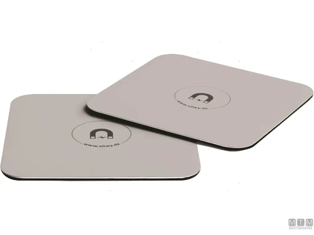 SET 2 SOTTOBICCHIERI METALICCI SILWY ARGENTO Professionale