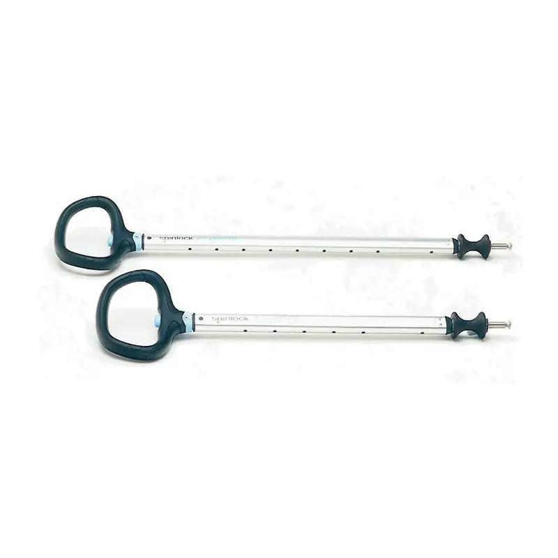 Prolunga Asimmetrica con Giunto Universale Diablo Spinlock - Estensione 600/900 mm Argento per Controllo Ottimale e Comfort Ergonomico nella Nautica. Reso Gratuito