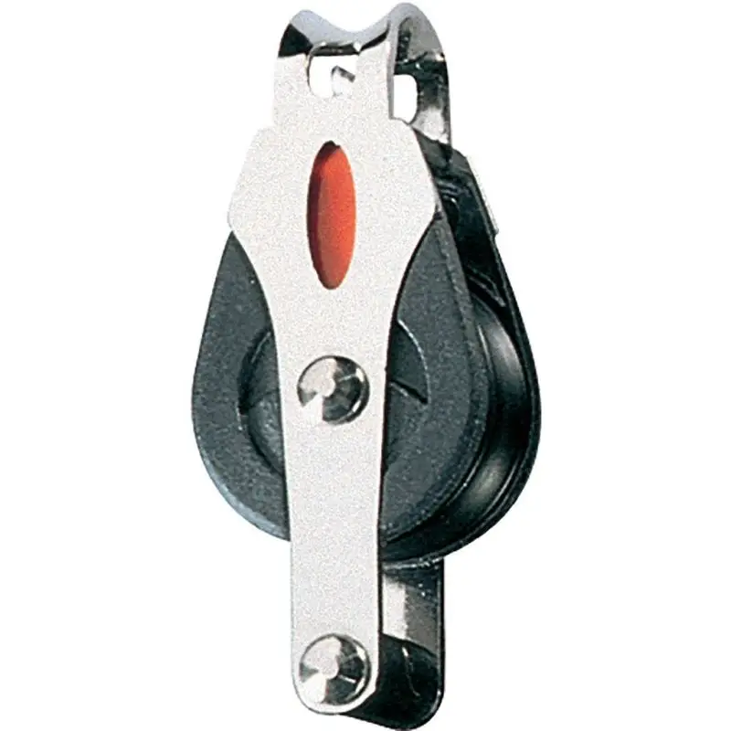 Sconto Ronstan Serie 20 BB Bozzello Singolo Attacco Fisso con Arricavo - Puleggia 20 mm, Carico 250 kg, Struttura Inox e Guance in Fibra di Nylon per Nautica e Vela