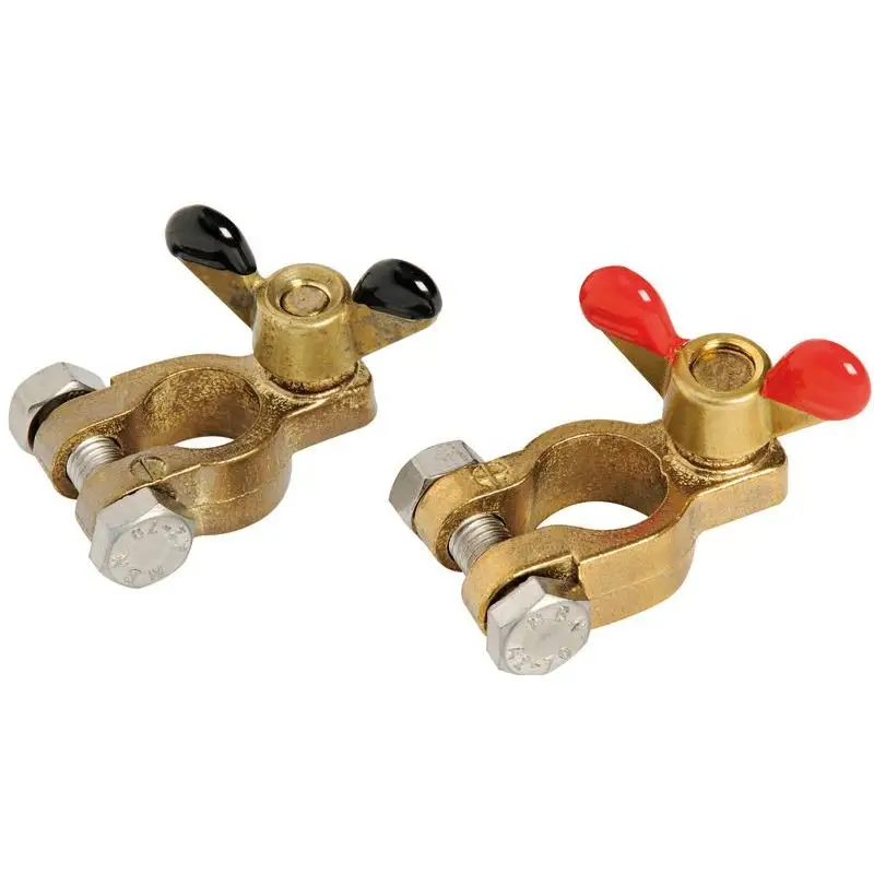 Coppia Morsetti per Batteria Universali Osculati con Perni Differenziati in Acciaio Inox - Compatibili con Diverse Appplicazioni Nautiche Offerta