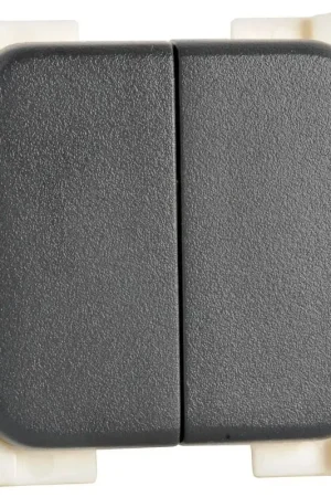 Novità Interruttore ON-OFF grigio doppio CBE per Barche e Nautica - Design Elegante e Montaggio Facile, 50x50 mm