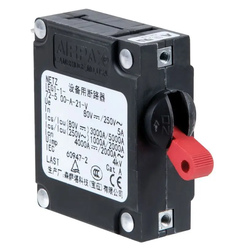Interruttore Airpax Magnetoidraulico 15 A per Nautica - Protezione Sovraccarico con Levetta e Segnale Ottico OFF - Serie IAG 12/220 V Prezzo Ridotto