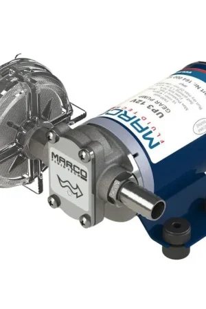 Pompa Autoadescante 12 V 15 l/min con Filtro d'Aspirazione in Linea, Corpo in Ottone e Albero in Acciaio Inox, Raccordi in Ottone per Tubo Ø 14 mm, Adatta per Funzionamento a Secco Compra Adesso