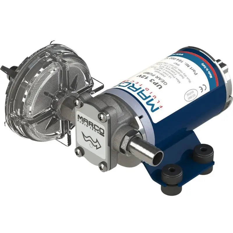 Pompa Autoadescante 12 V 15 l/min con Filtro d'Aspirazione in Linea, Corpo in Ottone e Albero in Acciaio Inox, Raccordi in Ottone per Tubo Ø 14 mm, Adatta per Funzionamento a Secco Compra Adesso